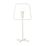 NETTO ΕΠΙΤΡΑΠΕΖΙΟ Φ/Σ 1ΧΕ27 ΛΕΥΚΟ ΜΕΤΑΛΛΙΚΟ 30Χ23ΧΗ63CM