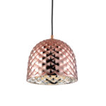 NETTO ΚΡΕΜΑΣΤΟ Φ/Σ 1ΧΕ27 ΓΥΑΛΙ ΧΑΛΚΙΝΟ ΠΟΛΥΓΩΝΙΚΟ Φ24ΧΗ120CM