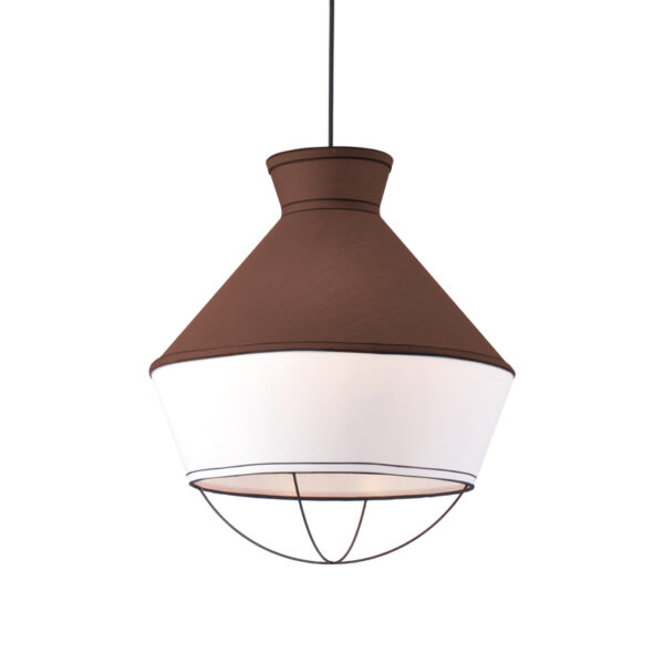 NETTO ΚΡΕΜΑΣΤΟ Φ/Σ 3ΧΕ27 ΥΦΑΣΜΑ ΚΑΦΕ+ΛΕΥΚΟ Φ45ΧΗ120CM