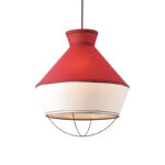 NETTO ΚΡΕΜΑΣΤΟ Φ/Σ 3ΧΕ27 ΥΦΑΣΜΑ ΚΟΚΚΙΝΟ +ΛΕΥΚΟ Φ45ΧΗ120CM