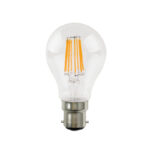 LED FILAMENT B22 A60 8W 4000K 230V AC 903LM RA80 30000H 360°