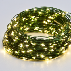 100 LED ΛΑΜΠΑΚ ΣΕΙΡΑ ΘΕΡΜΟ ΛΕΥΚ ΠΡΑΣΙΝ ΚΑΛΩΔ ΧΑΛΚΟΥ & ΑΝΤΑΠΤ.(3