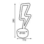 34 NEON LED ΛΑΜΠΑΚΙΑ ΜΕ ΜΠΑΤΑΡΙΑ (3xAA)/USB