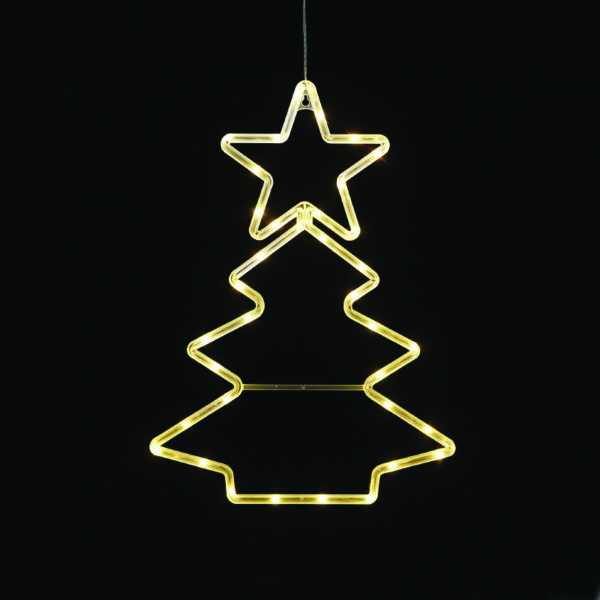 "PLASTIC XMAS TREE" 36 LED ΛΑΜΠΑΚΙΑ WW ΜΠΑΤ. (3ΧΑΑ)/USB