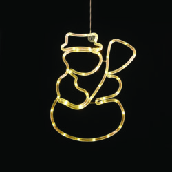 "PLASTIC SNOWMAN" 44 LED ΛΑΜΠΑΚΙΑ WW ΜΠΑΤ. (3ΧΑΑ)/USB