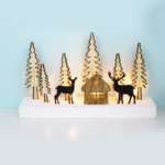 ^ "PLYWOOD CHRISTMAS TREE 3" 10 LED WW Λ/ΚΙΑ ΜΠ/ΡΙΕΣ (2AA) IP20 26X7.5X16CM