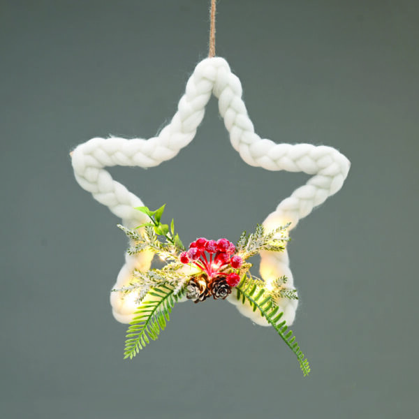 ^PENDANT STAR 10 LED ΛΑΜΠ ΚΑΛΩΔΙΟ ΧΑΛΚΟΥ ΘΕΡΜΟ ΣΤΑΘΕΡΟ ΜΠΑΤ (2ΧΑΑ) 30cm IP20 0