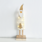 ^ "WOODEN SANTA" 12 MINI LED WW Λ/ΚΙΑ ΜΠ/ΡΙΕΣ (2AAA) IP20 9.5X5.5X34CM