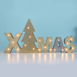 ^ "WOODEN X-MAS" 21 LED WW Λ/ΚΙΑ ΜΠ/ΡΙΕΣ (2AAΑ) IP20 37.5X2.5X18CM
