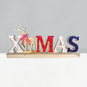 ^ "WOODEN X-MAS 2" 26 MINI LED WW Λ/ΚΙΑ ΜΠ/ΡΙΕΣ (3AA) IP20 45X3.5X20CM