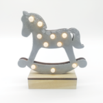 ^ "WOODEN GREY HORSE"
