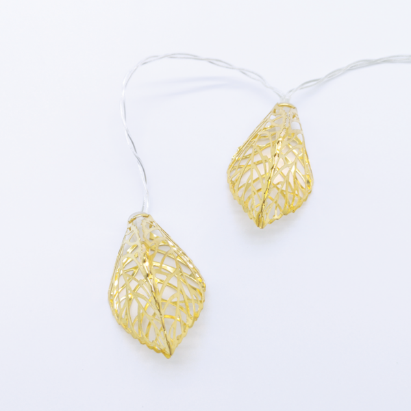 ^ "METAL LEAVES" 10LED ΛΑΜΠΑΚ ΣΕΙΡΑ ΜΠΑΤΑΡ.(3xAA)ΘΕΡΜΟ ΛΕΥΚΟ ΧΡΥΣΟ ΜΕΤΑΛΛΟ IP20 135+30cm  ΔΙΑΦΑΝ ΚΑ