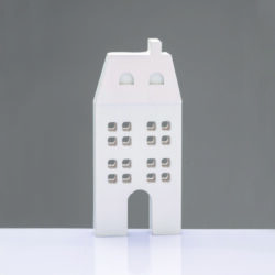 ^WOODEN DECORATIVE WHITE HOUSE   ΜΟΤΙΦ 6