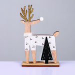 ^WOODEN DEER WITH TREE ΔΙΑΚΟΣΜΗΤΙΚΟ ΜΟΤΙΦ 20*4*12cm^