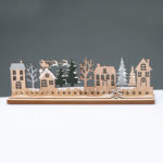 ^WOODEN XMAS COUNTDOWN WITH TREES ΔΙΑΚΟΣΜΗΤΙΚΟ ΜΟΤΙΦ 33x5x10cm^