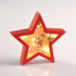 ^ "WOODEN RED STAR" 6 MINI LED ΛΑΜΠ. ΜΠΑΤ. (2xAAA)