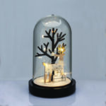 ^WOODEN DEER WITH PLASTIC COVER(TREE) 8MINI LED ΔΙΑΚ ΘΕΡΜ ΛΑΜΠ ΜΠΑΤ 2ΧΑΑΑ(ΣΥΜΠΕΡΙΛΑΜΒ) ΔΙΑΜ:11*19cm
