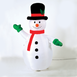 "INFLATABLE SNOWMAN" 1 LED ΛΑΜΠ.ΑΝΤΑΠ.(12V)