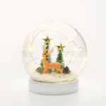 ^ "GLASS SNOW BALL DEER"