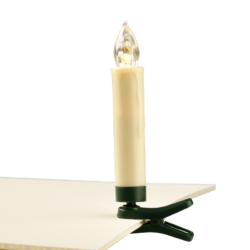 ^ "10 WHITE MINI CLIPS CANDLES"