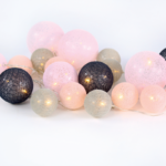 ^ “WOVEN BALL FAIRY LIGHTS” POZ - ΓΚΡΙ ΜΠΑΛΑ 20 LED ΛΑΜΠΑΚ ΣΕΙΡΑ ΜΠΑΤΑΡ(3xΑΑ) ΘΕΡΜΟ ΛΕΥΚΟ IP20