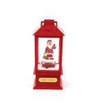 "PLASTIC SNOWY MUSIC SANTA LANTERN"