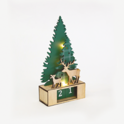 ^ "WOODEN TREE GREEN XMAS CALENDAR"