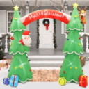 INFLATABLE 2 XMAS TREES ARCH 40 LED ΛΑΜΠ.ΑΝΤΑΠ.(12V) CW ΣΤΑΘΕΡΟ IP44 225*92*180cm 2m ΚΑΛ