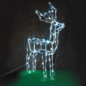 ^ "STANDING REINDEER" 100 LED ΣΧΕΔ. ΛΑΜΠ ΣΕΙΡΑ CW ΑΝΤ.31VDC & 8 ΠΡΟΓ. IP44