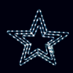 "3 STARS" 108 LED ΣΧΕΔΙΟ 4.5m ΜΟΝΟΚΑΝΑΛ ΦΩΤΟΣΩΛ ΨΥΧΡΟ ΛΕΥΚΟ ΜΗΧΑΝΙΣΜΟ FLASH IP44 56cm 1.5m ΚΑΛΩΔ