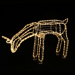 FEEDING REINDEER WITH MOTOR 240 LED 10m ΜΟΝΟΚ. ΦΩΤ. ΘΕΡΜΟ ΛΕΥΚΟ.ΣΤΑΘΕΡΟ IP65 110*25*65cm 1