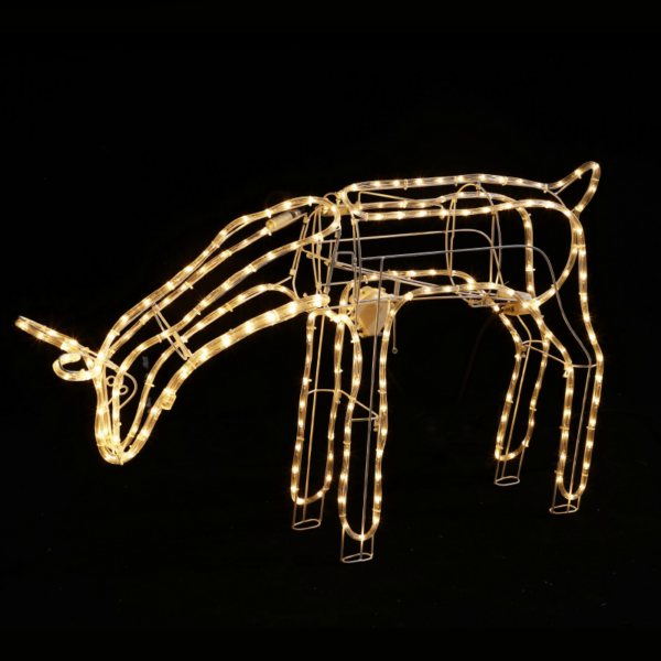 FEEDING REINDEER WITH MOTOR 240 LED 10m ΜΟΝΟΚ. ΦΩΤ. ΘΕΡΜΟ ΛΕΥΚΟ.ΣΤΑΘΕΡΟ IP65 110*25*65cm 1