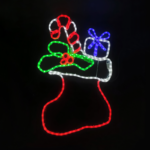 SOCK WITH PRESENT 252 LED  ΜΟΤΙΦ 7m ΜΟΝΟΚ. ΦΩΤΟΣ. MULTICOLOR ΣΤΑΘΕΡΟ IP65  53*78m 1.5m ΚΑΛ.