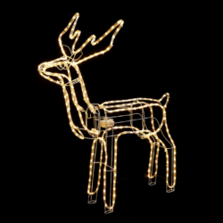 STANDING REINDEER WITH MOTOR 264 LED 11m ΜΟΝΟΚ. ΦΩΤ. ΘΕΡΜΟ ΛΕΥΚ ΣΤΑΘΕΡΟ IP65 100*58*116cm 1