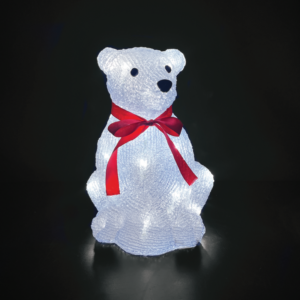 ACRYLIC SITTING BEAR 30 LED ΛΕΥΚΑ IP44 22