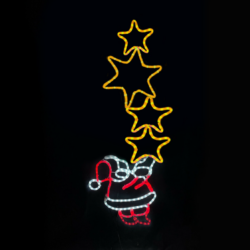 SANTA WITH STARS 336 LED ΜΟΤΙΦ 9