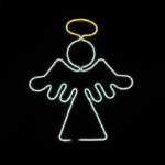 ANGEL 350 DOUBLE NEON LED  ΦΩΤ. 3m ΘΕΡΜΟ & ΨΥΧΡΟ ΣΤΑΘΕΡΟ IP65 560*640mm 1.5m ΚΑΛ.