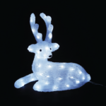 ACRYLIC SITTING REINDEER 55 LED ΛΕΥΚΑ IP44 36*16