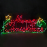 MERRY CHRISTMAS WITH TREE 576 LED 24m ΜΟΝΟΚ. ΦΩΤ ΠΟΛΥΧΡ. FLASH IP65 205*81cm 1