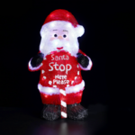 ACRYLIC STANDING SANTA 60 LED ΛΕΥΚΑ IP44 24
