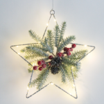 "HANGING STAR" 15 MINI LED WW Λ/ΚΙΑ ΜΠ/ΡΙΕΣ (3AA) IP20 30X30CM