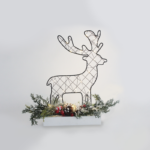 ^ "REINDEER TABLE LIGHTS" 30 MINI LED WW Λ/ΚΙΑ ΜΠ/ΡΙΕΣ (3AA) IP20 25x5x30CM