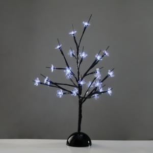 ^ "TABLE TREE" 25 LED ΣΧΕΔΙΟ ΛΑΜΠΑΚ ΜΕ ΜΠΑΤΑΡΙΑ 3xAA ΨΥΧΡΟ ΛΕΥΚΟ IP20 10x10x45cm