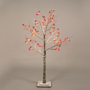 ^ "SNOW RED BERRY TREE" 48 WW LED ΛΑΜΠΑΚ.ΑΝΤΑΠΤ.(24VDC) IP44 20X20X120CM 3M KΑΦΕ ΚΑΛ. ΤΡΟΦ.
