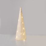 ^ "WHITE PAPER CONE TREE" 20 MINI WW LED ΛΑΜΠ. ΜΠΑΤ. 3ΧΑΑ