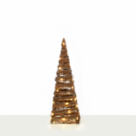 ^ "NATURAL RATTAN CONE TREE" 30 MINI WW LED ΛΑΜΠ. ΜΠΑΤ. 3ΧΑΑ