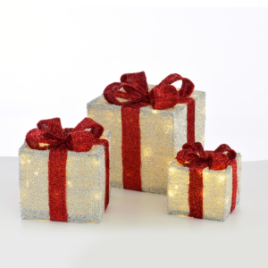 ^ SET "SILVER GIFT BOX