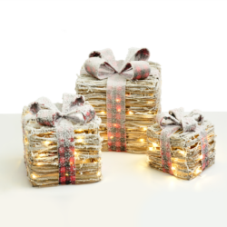 ^ SET "RATTAN GIFT BOX