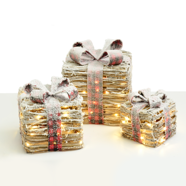 ^ SET "RATTAN GIFT BOX
