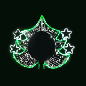 CHRISTMAS TREE POLE HEAD 378LED ΣΧΕΔ 4m ΜΟΝΟΚ 3